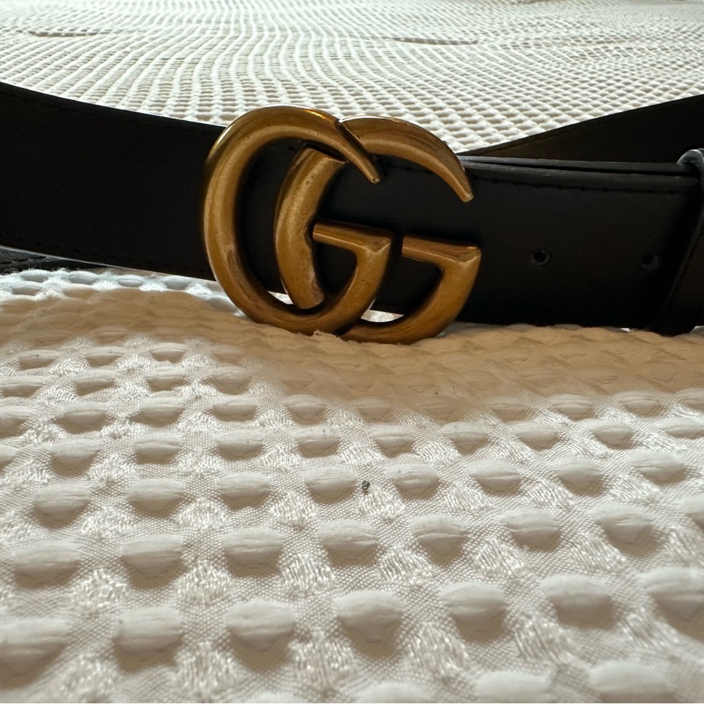 GG Black Belt with Gold Buckle